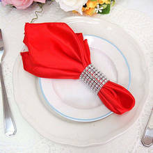 50pcs 30cm Satin Table Napkins Banquet Dinner Napkin Cloths Pocket Handkerchiefs For Hotel Event Wedding Decoration 2024 - buy cheap
