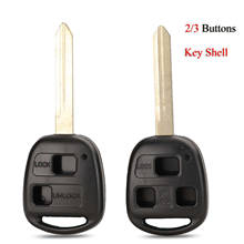 Kutery-carcasa de llave de coche inteligente, mando a distancia para Toyota Corolla Camry RAV4, 2/3 botones con hoja TOY47, sin almohadilla de botón, funda de llave 2024 - compra barato