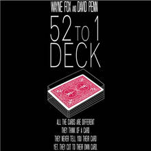 The 52 to 1 Deck (Gimmicks) -карточка, волшебные трюки, иллюзии, магический ментализм, волшебные Теры, веселье 2024 - купить недорого
