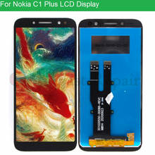 5,45 "Оригинальный дисплей для Nokia C1 plus, ЖК-дисплей, сенсорный экран, дигитайзер в сборе, Замена для Nokia C1 Plus LCD 2024 - купить недорого
