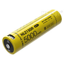 NITECORE NL2150R 21700 5000mAh 3.6V Protected Lithium Ion (Li-ion) Button Top Rechargeable Battery Built-In USB-C Charging Port 2024 - buy cheap