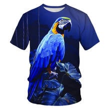 2021 Summer Fashion New Birds and Phoenixes No. 2 3D Printed Pattern Men's, Women's, Children's, Casual Short Sleeve T-shirt Top 2024 - buy cheap