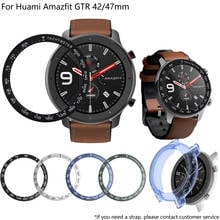 Anillo biselado de acero inoxidable para reloj Huami Amazfit GTR, 42mm, borde exterior, escala, taquímetro de velocidad para GTR 47, funda de reloj 2024 - compra barato