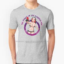 Topless-Camiseta de algodón 100% puro para jugador de videojuegos, camisa de videojuego con Joystick, cabeza roja, jugador de Anime, Nun 2024 - compra barato