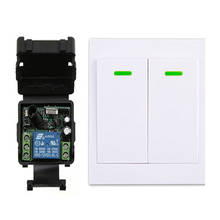 Wireless RF Remote Control Switch DC12V 24V 1CH 1 CH Lamp Light LED Bulb Wireless Switches Corridor Room Home Wall Panel Switch