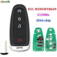 4 кнопки Smart Remote Start Smart Prox брелок для Ford Explorer Edge Expedition 315MHz ID46 Chip FCC: M3N5WY8609 H75 small Key 2024 - купить недорого