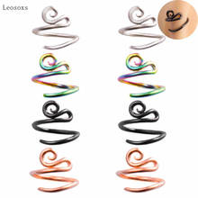 Leosoxs-Piercing geométrico de acero inoxidable, novedad, creativo, Acupuntura de oreja, joyería exquisita, 2 uds. 2024 - compra barato