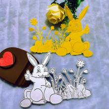 Easter Bunny Metal Cutting Dies for DIY Scrapbooking Album Paper Cards Decorative Crafts Embossing Die Cuts 2024 - buy cheap
