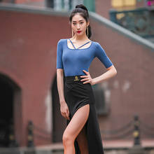 Latin Dance Tops Women Short Sleeve Sexy Practice Clothes Professional Rumba Training Shirt Samba Tango Cha Cha Clothing DWY5606 2024 - buy cheap