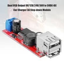 9V/12V/24V/36V to 5VDC-DC Car Charger Charging 3A Step-down Regulator Module Can Be Used With Two Mobile Phones At The Same Time 2024 - buy cheap