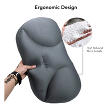 Almohada ergonómica lavable para dormir profundamente, cojín de espuma 3d para el cuello con partículas de Airball, cojín de aire de viaje, alivio del dolor 2024 - compra barato