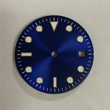 Mostrador de relógio de 29mm com indicador luminoso verde para acessórios do movimento eta2836/2824/8215/8200/821a/8205 para mingzh2813 2024 - compre barato