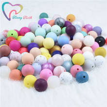 100 PCS 12 MM Silicone Baby Teething Loose Beads Food Grade Nursing Chewing Round Teether Silicone Beads Baby Teether 2024 - buy cheap