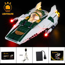 Kit de blocos de construção de brinquedo, iluminação led leve para guerra nas estrelas 75248, fighter a-wing 2024 - compre barato