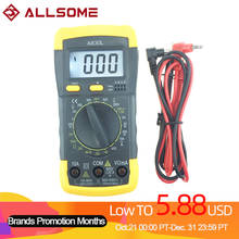 ALLSOME Digital Multimeter For DC AC Voltage Diode Freguency Multitester Volt Tester Peak Tester Meter Capacitance Meter 2024 - buy cheap