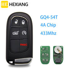 HEXIANG Car Remote Key For Jeep Cherokee Dodge Chrysler Durango FCCID GQ4-54T With 4A Chip 433MHz 2024 - buy cheap