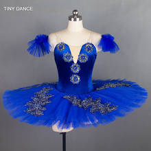 GDC Royal Blue Professional Ballet Dance Tutu with 7 Layers of Stiff Tulle Pancake Tutus Blue Bird Classical Ballet Tutus BLL024 2024 - buy cheap