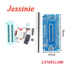 Atmega8 atmega48 atmega88 placa de desenvolvimento sistema kit avr diy módulo eletrônico pcb isp interface usb 2024 - compre barato