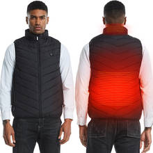 Colete aquecido por usb, roupa térmica aquecida para homens e mulheres, jaqueta aquecida sólida para pesca 2024 - compre barato
