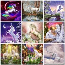 SDOYUNO Painting By Numbers Animals Unicorn Wall Art Canvas Painting AcrylicDrawing By Numbers For Home Decor Frameles 2024 - buy cheap