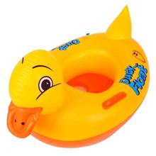 Cartoon Animals Duck Shaped Float Boat Kids Inflatable Swimming Rings Baby Toddler Safety Seat Float Bed Pool Swimming Circles 2024 - buy cheap