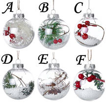 Colgante de árbol de Navidad para el hogar, bola decorativa para el hogar, bola decorativa para el día de Navidad 2024 - compra barato