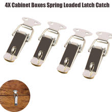 4pcs Cabinet Box Locks Spring Loaded Latch Catch Toggle 27*63mm Iron Hasps For Sliding Door Window Furniture Hardware 2024 - buy cheap