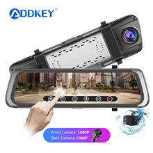 Зеркало-видеорегистратор ADDKEY, Автомобильный регистратор с сенсорным экраном 10 ", с двойной камерой Переднего Вида 1080P, 1080P 2024 - купить недорого