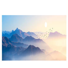 Sunsets Natural mountain Brid Could Landscape Abstract Canvas Painting Posters and Prints Wall Art Picture for Living Room 2024 - buy cheap