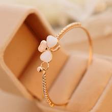 Fashion Jewelry Women Gold Silver Color Metal Alloy Chain Crystal Rhinestone Grass Bracelets Bangles for Girl 2024 - buy cheap