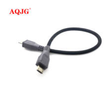Высококачественный кабель Micro USB Type B для Micro B Male 5-контактный адаптер OTG кабель для передачи данных 25 см/50 см/100 см 2024 - купить недорого