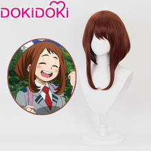 DokiDoki-Peluca de My Hero Academia para Cosplay, pelo de OCHACO URARAKA para mujeres, Boku No Hero Academia de cabello resistente al calor 2024 - compra barato