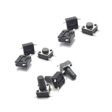 100Pcs 4.5x4.5 Black SMD 4.5*4.5*3.5/3.8/4/4.3/4.5/4.8/5/5.5/6/6.5/7/7.5/8/8.5/9/10/11/12mm Micro Tactile Momentary Switch 2024 - buy cheap