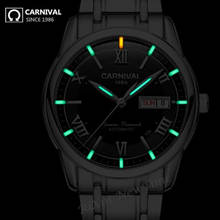 Carnival Watch Military tritium T25 luminous watch men luxury brand automatic mechanical watches full steel waterproof watches 2024 - buy cheap