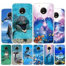 Ocean dolphin-funda de teléfono para Motorola Moto G9 G8 G7 G6 G5 E6 E5 Plus Play Power + One Action Macro 2024 - compra barato