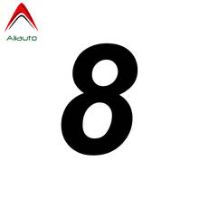 Aliauto Funny Number 8 Vinyl High-quality Car Sticker Decoration Waterproof Reflective Creative Decal Graphical,15cm*10cm 2024 - buy cheap