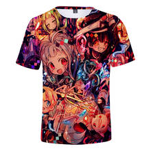 Camiseta 3d estampa de anime jibaku shounen hanako, camiseta para cosplay de harajuku com manga curta 2024 - compre barato