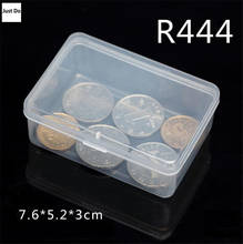 7,6*5,2*3cm redondo de plástico Caja de almacenamiento transparente joyas contenedor herramientas de pesca accesorios caja de embalaje de artículos pequeños 2024 - compra barato