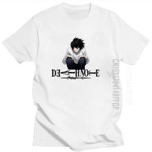 Camiseta de Death Note para hombre, camisa de Anime japonés, 100% algodón, diseño novedoso, Manga japonesa, cuello redondo 2024 - compra barato