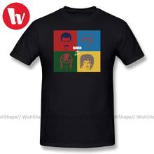 Queen T Shirt Band Rock T-Shirt Men Queen - Hot Space Cartoon Print T Shirts 2018 Summer Short Sleeve Male Funny Music Tee Shirt 2024 - buy cheap