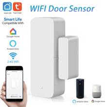 WiFi Door Independent Magnetic Sensor Alarm Detector Work With Alexa Google Home Smart Home Tuya Smart Life Home Security 2024 - buy cheap