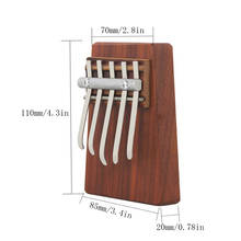 Палец Музыка Фортепиано 5 ключ калимба Mbira палисандр палец перкуссия клавиатура инструмент для начинающих детей 2024 - купить недорого