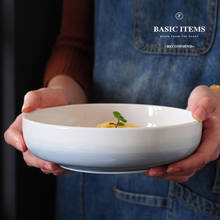FANCITY Creative tableware ceramic round bowl soup bowl vegetable bowl salad bowl rice bowl simple large bowl deep dish soup 2024 - buy cheap