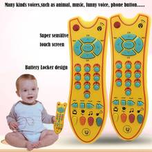 Детские игрушки, красочная музыкальная мобильный телефон ТВ дистанционного Управление для раннего развития детей электрический номера дистанционного обучающая машина, игрушка в подарок 2022 - купить недорого