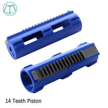 14 Teeth Piston Ightweight Blue Fibre Reinforced Full Steel for Airsoft M4 AK G36 MP5 Gearbox Tactical Hunting Accessories 2024 - buy cheap
