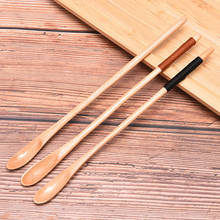 Деревянная ложка с длинной ручкой для меда, риса, супа, десерта, кофе, чая, смешивания кухонной утвари, инструменты, чайная ложка, деревянная бамбуковая ложка для кейтеринга 2024 - купить недорого