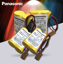 Panasonic Original 4pcs/lot BR-AGCF2W Lithium 6V 2200mAh PLC battery batteries with brown plugs connectors 2024 - buy cheap