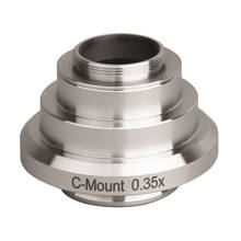 Adaptador da c-montagem da câmera do microscópio 0.35x compatível para microscópios de leica 2024 - compre barato
