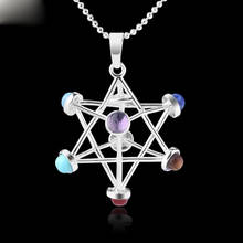 Women Men Necklaces Mysterious Three-Dimensional Hollow Mercaba Six-Pointed Star Energy Geometric Pendant Necklace Jewelry 2024 - buy cheap