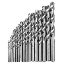 19pcs High Steel Straight Shank Drill Bit Set Kit with Case 1-10mm 2024 - купить недорого